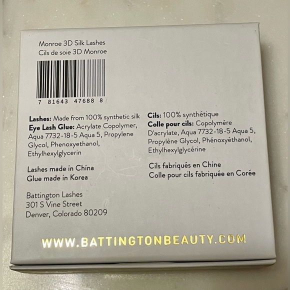 Battington Beauty | 3D Monroe Silk Lashes w/ Glue | Multi-use | NIB - Picture 7 of 10